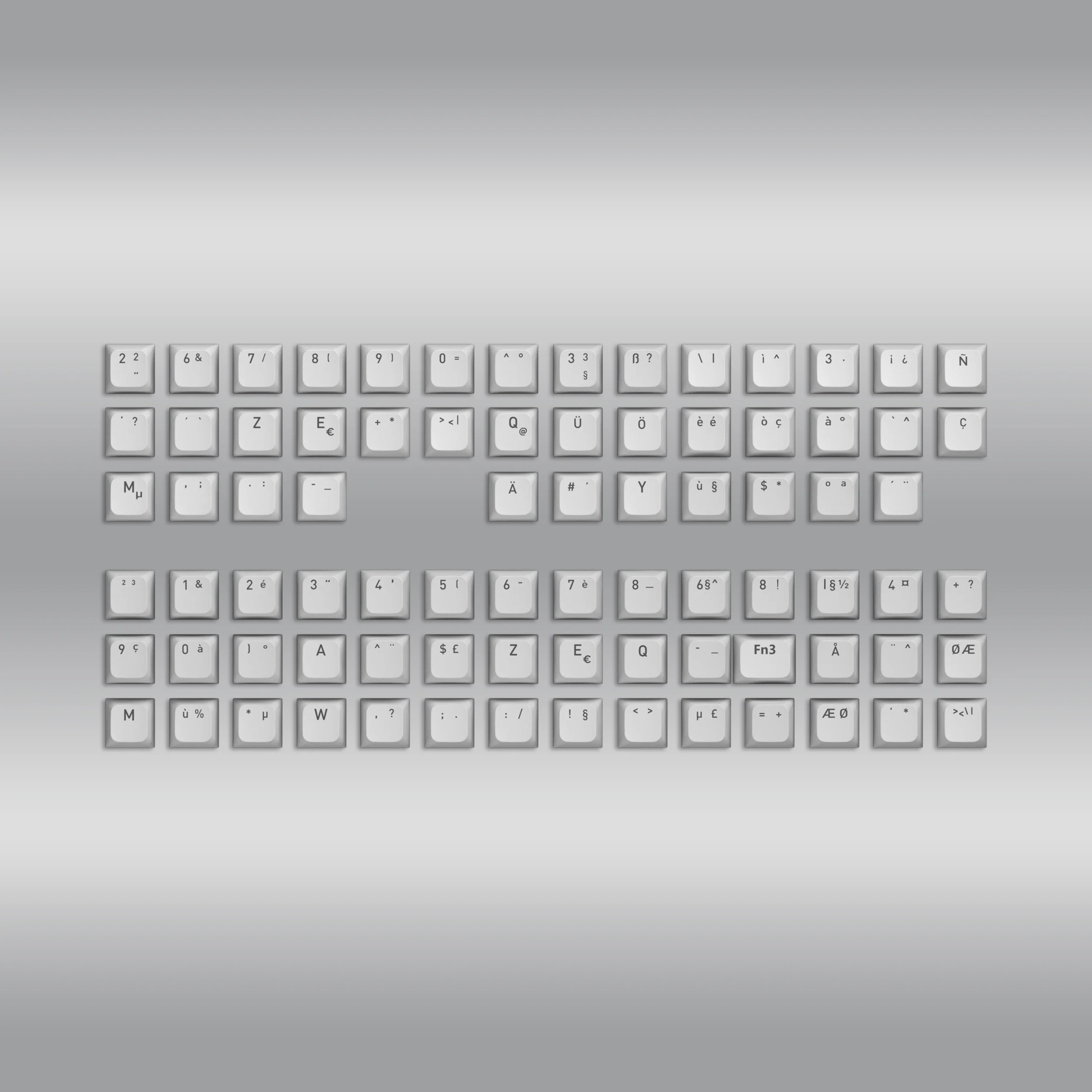 OMA profile PBT Double-shot keycaps full set for ISO / ANSI Layouts with additional localization set - Image 10