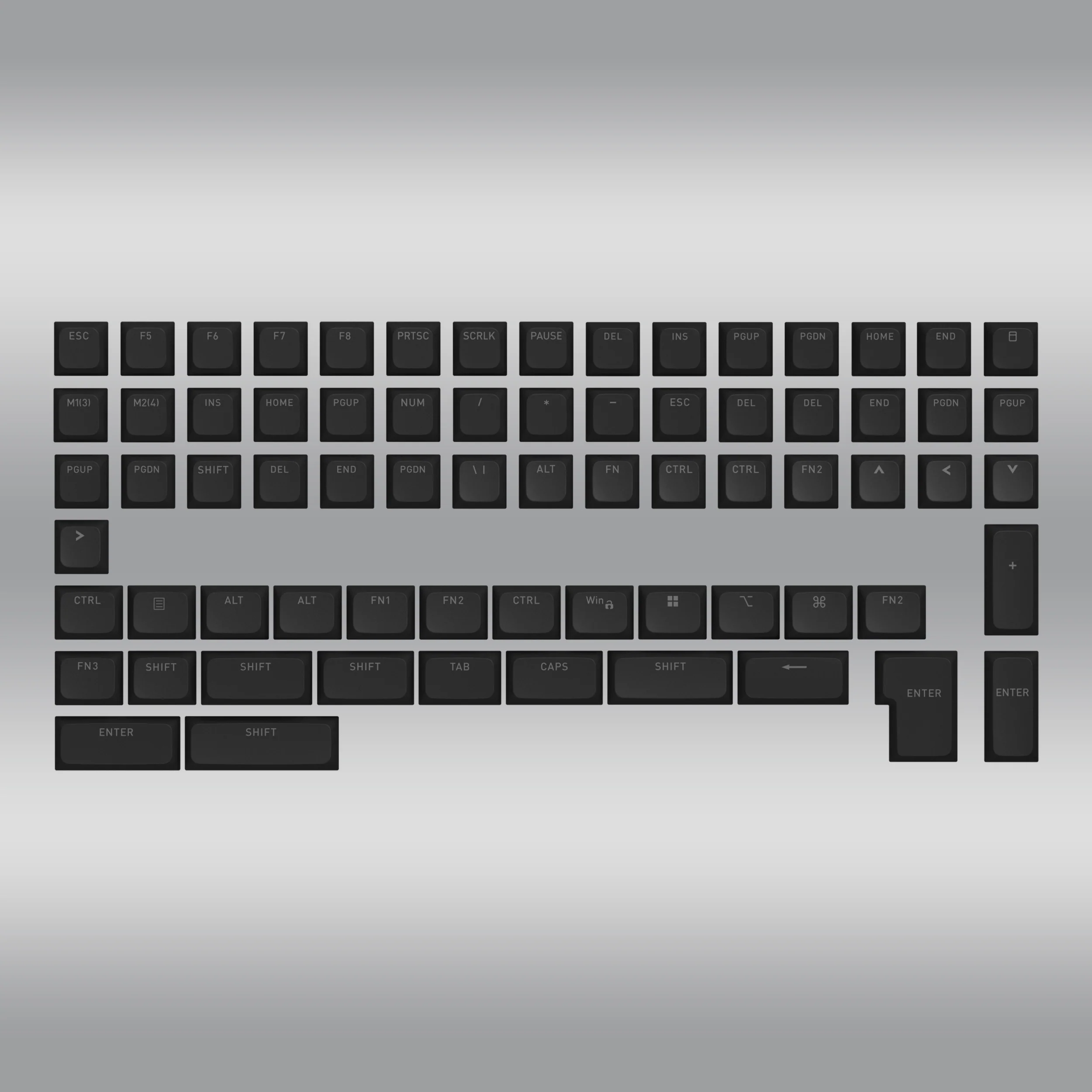 OMA profile PBT Double-shot keycaps full set for ISO / ANSI Layouts with additional localization set - Image 3