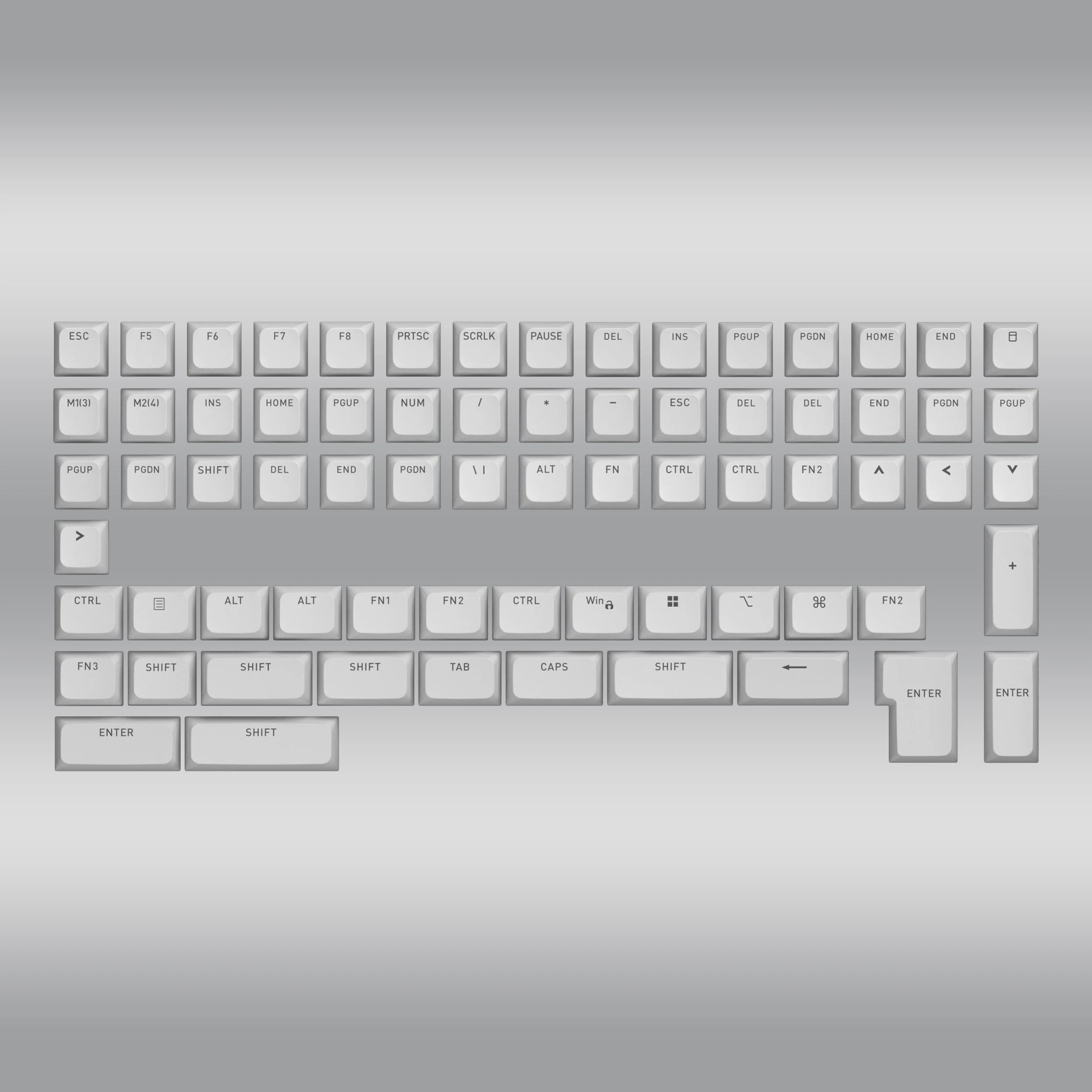 OMA profile PBT Double-shot keycaps full set for ISO / ANSI Layouts with additional localization set - Image 9