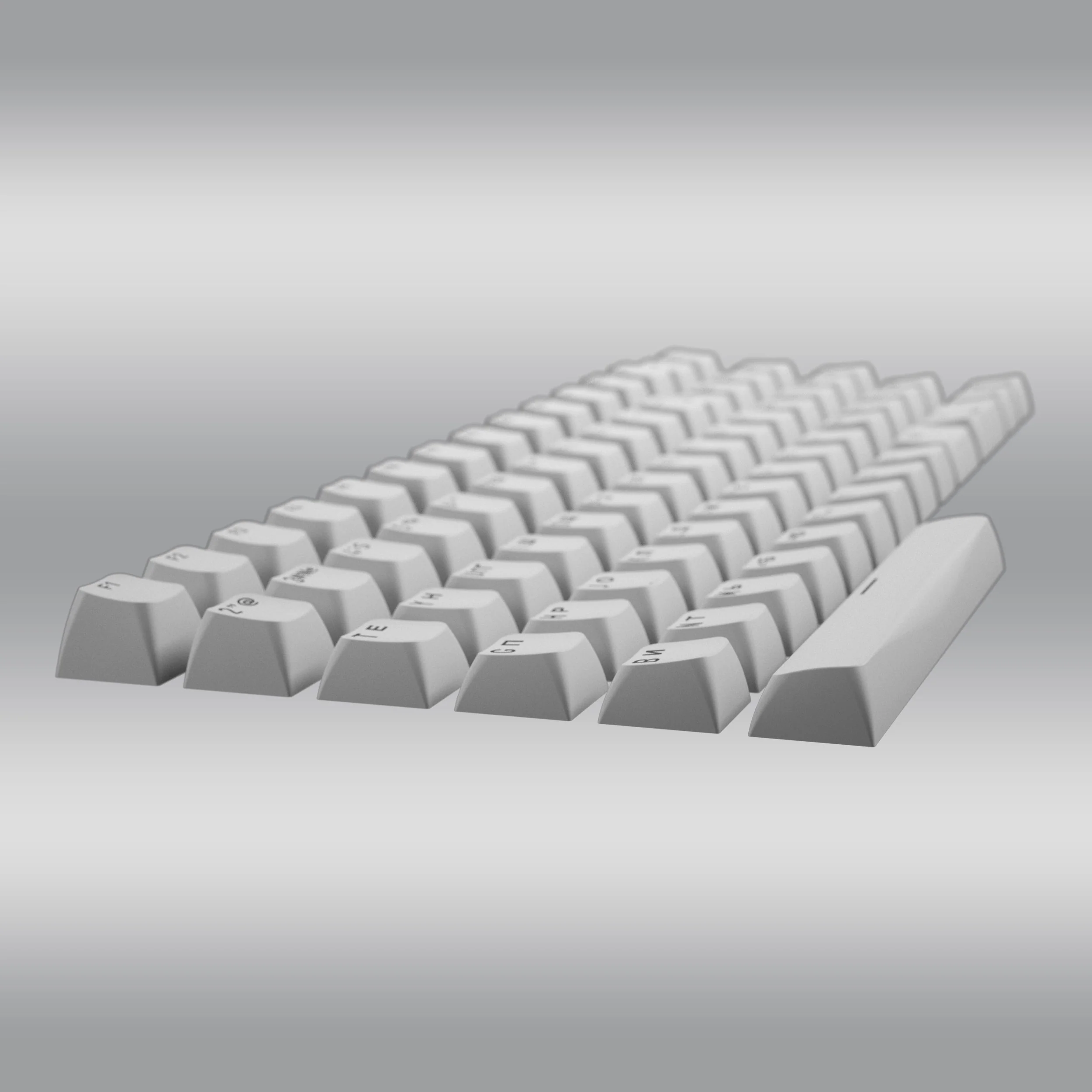 OMA profile PBT Double-shot keycaps set for UA-US ANSI / ISO Layouts (part A) - Image 6