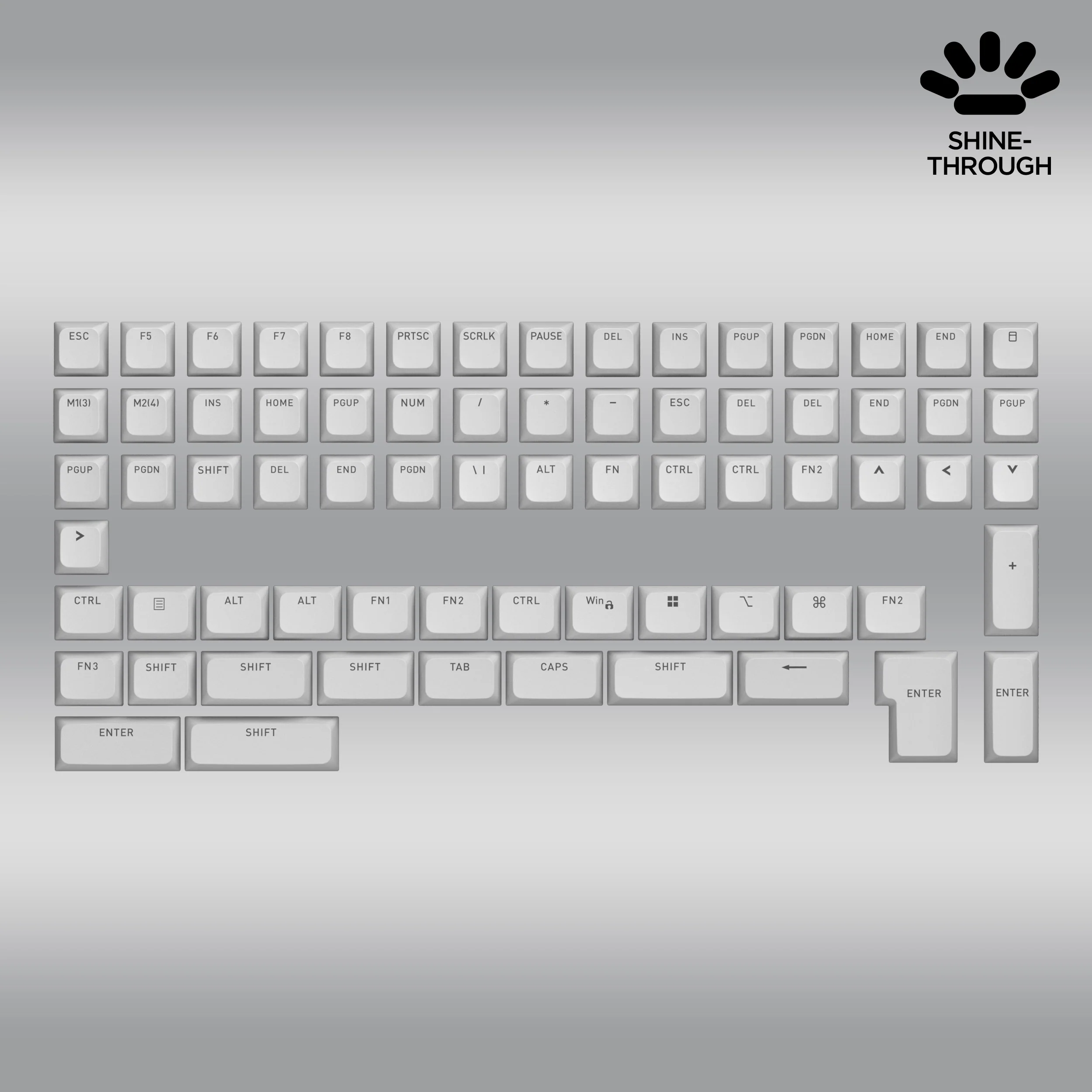 OMA profile PBT Double-shot keycaps set for ANSI / ISO Layouts (part B) - Image 5
